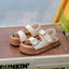 White Kids Fashionable Sandals | Soft Sole, Fastener, PVC Material Sandals SDL7568A