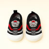 Black Baby Soft Bottom Walking Sneakers Toddler Rubber Sole Cartoon Character First Walkers Infant Shoes SH7175C