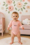 3pcs Adorable Baby Girl's Cotton Romper Set - Cute Cartoon Patterns & Stripes BS6422C