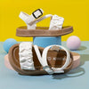 Fashionable White Beach Sandals for Little Girls with a Soft, Non-Slip Sole Sandals SDL7575C