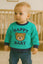 JF Green Happy Baby Sweatshirt - Soft Fleece Stuff, Machine Washable - Perfect for Winter, Perfect for Outdoor SS6427A
