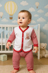 My Baby Red Lining Suit NS6002A
