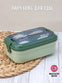 Green & Pistachio Portable Rectangle Lunch Box With Spoon Set 800 ML BCP1059A