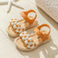 New Fashion Brown Soft Soled Baby Girls Summer Buckle Sandals SDL7580A