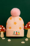 Peach Color Baby Fashion Warm Winter Wool Cap (0 Months - 24 Months) CP5097E