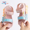 Children's Pink Lightweight Breathable Sandals - Non-Slip PVC Sole with Hook & Loop Closure, Low-Top Open-Toe Casual Suitable for Spring Summer Sandals SDL7570C
