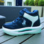 Navy Blue High Ankle Shoes SH7053B