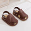 JF Chocolate Brown Summer Rubber-Sole Sandals for Boy SDL7588E