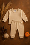 2pcs Skin Adorable Baby Inner Warmer Suit Set BS6423C