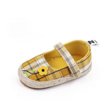 Yellow Check Shoes SH7057B