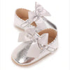Silver Bow Soft Sole Booties BTS9115A