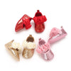 Red Cute Flower Princess Baby Girl Booties BTS9118B