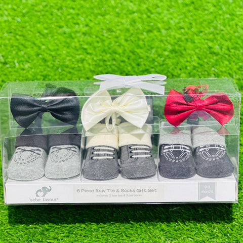 BF 6 Piece Bow Tie & Socks Gift SetSK3011C