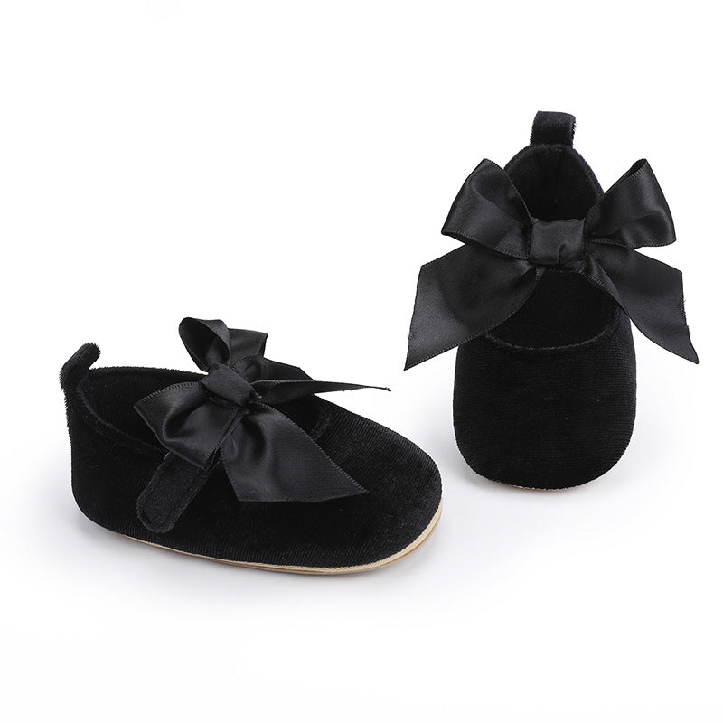 Black Fashionable Baby Girl's Shoes SH7142A