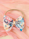 Adorable Summer Floral One-Shoulder Romper with Matching Bow Headband for Baby Girls - Soft Cotton Blend, Machine Washable, Perfect for Outdoor BS6101D