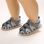 Gray & Blue Sandals SDL7508B