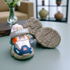 Brown with Duck Face Jogger Shoes SH7046A