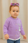 Purple Fashion Sweater Cardigan SC6306A