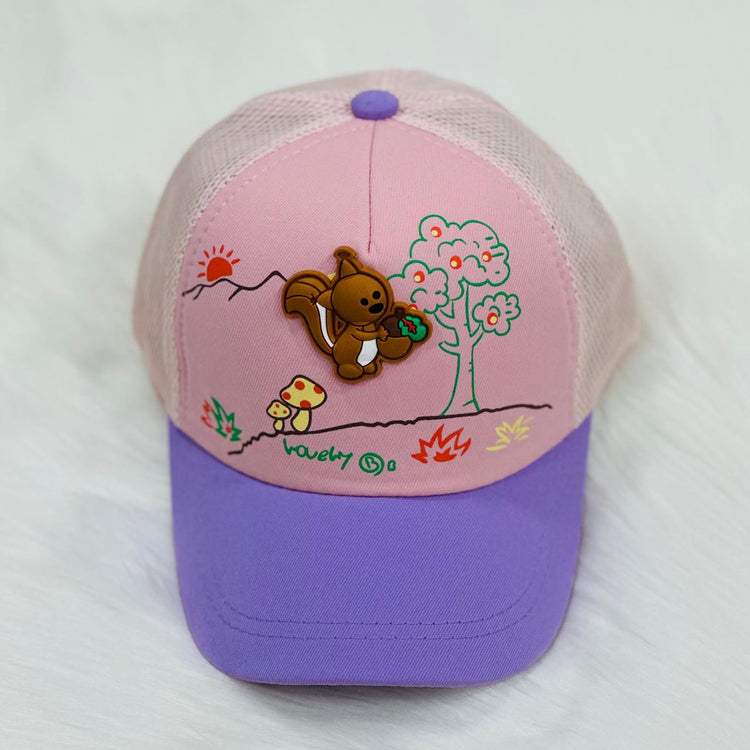 Girl's Purple & Pink Baseball Cap CP5045A