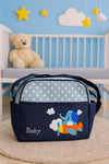 Navy Blue Baby Diaper Bag Maternity Nappy Bag Waterproof Travel Stroller Bag BG5531B