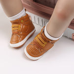 Brown Baby Fashion High Booties BTS9108C