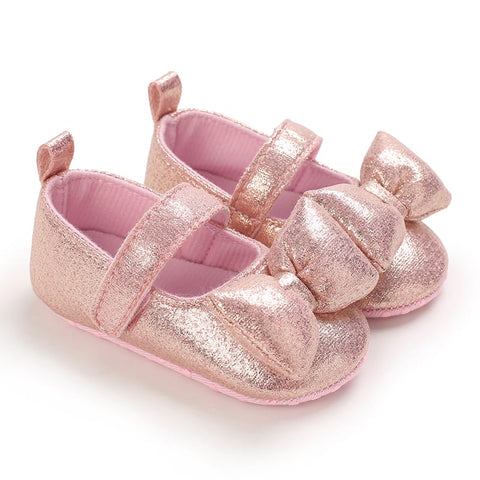 Pink Bow Booties BTS9073A