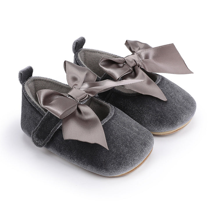 Gray Fashionable Baby Girl's Shoes SH7142C