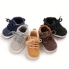 Grey Children's Boys' High-top Casual Toddler Soft-soled Newborn Sports Booties BTS9122D