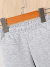 Toddler Cartoon Bear Two-Piece Set - Cozy Crew Neck Sweatshirt & Joggers for Fall/Winter, Playful Outfit for Youngster, for Outdoor TS6037H