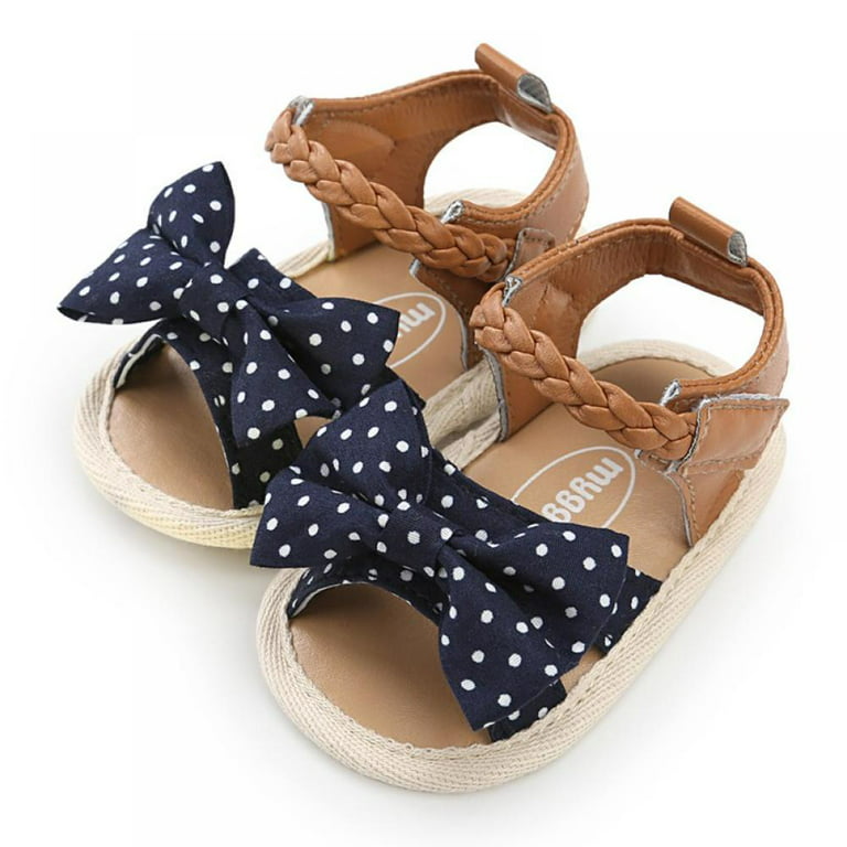 Blue Doted Sandals SDL7507C