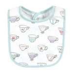 HB Infant Girl Cotton Bibs, Tea Party 5 Pieces Set BB2010B