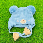 Blue Winter Warm Cap with Stripes CP5007C