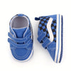 Children's Boys' Canvas Fashion Square Grid High-top Sports Booties BTS9121A