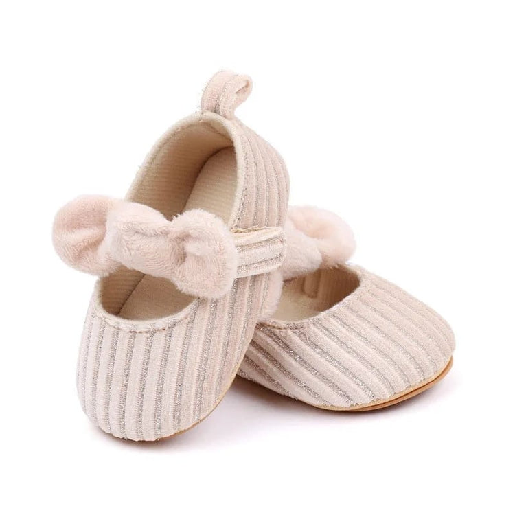 Apricot Baby Girls Princess Non-Slip Rubber Soft Sole Shoes SH7111A