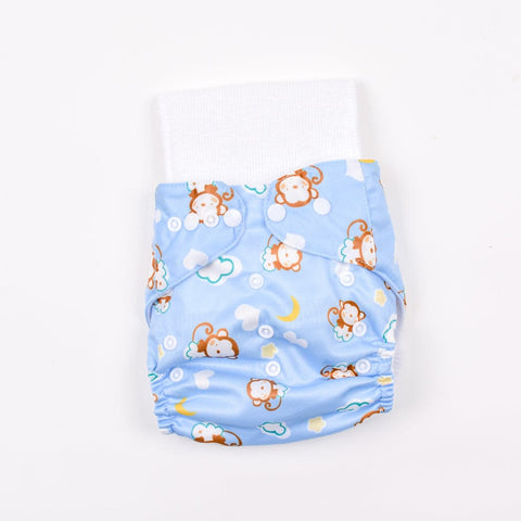 Blue Monkey Reusable Baby Infant Nappy Cloth Diaper BCP1017B