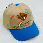 Girl's Boyal Blue & Beige Baseball Cap CP5045D