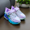 Purple with Laces & Lighting Sole Jogger Shoes SH7050B