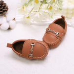 Casual Slip-on Low Top Loafer Brown Booties for Baby Boys BTS9103B