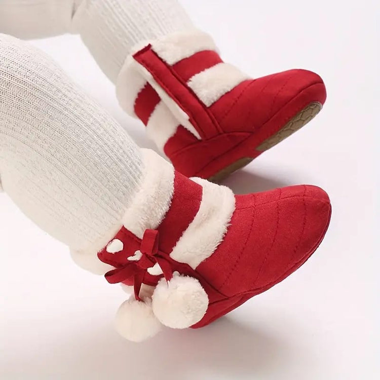 Red Cute Comfortable Baby Warm Shoes SH7132H