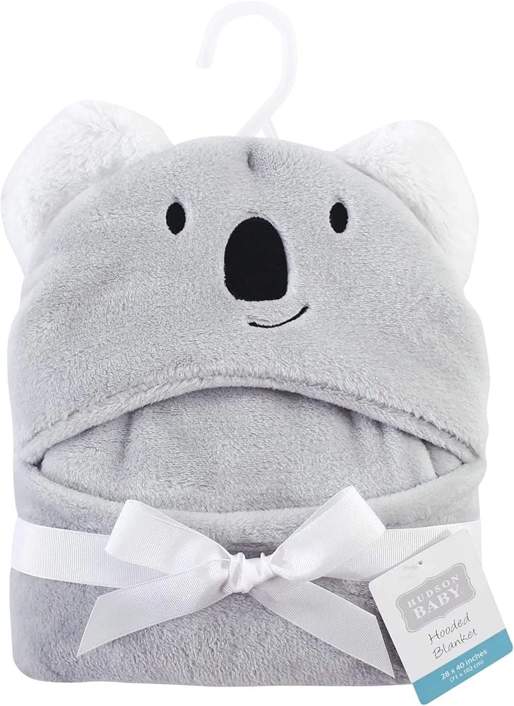 HB Plush Blanket with Hood, Koala TB6520B