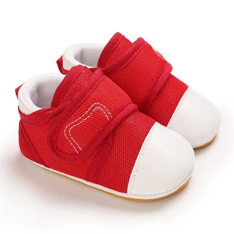 Red & White Baby Shoes SH7137B