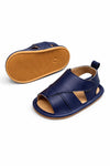 JF Navy Blue Summer Rubber-Soled Sandals for Boys SDL7562A