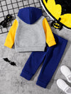Batman Design Baby Hoodie & Trouser Set - Soft Fleece Stuff, Machine Washable - Perfect for Winter, Perfect for Outdoor TS6419A