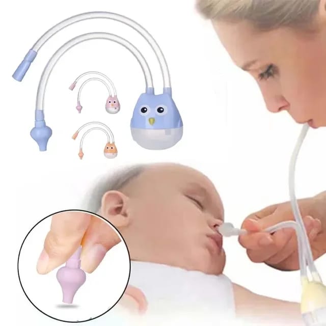 Pink Baby Nasal Aspirator Silicone Nasal Suction Snot Cleaner BCP1047B