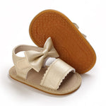 Golden Color Fashion Cute Leather Bow Princess Sandals SDL7515A