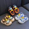 Summer Brown New Fashion Cartoon Youngsters Sandals, Soft Sole, Comfortable Closed Toe, EVA Upper, Sole and Insole, Hollow Design, Round Toe, Daily Casual Wear Sandals SDL7551B
