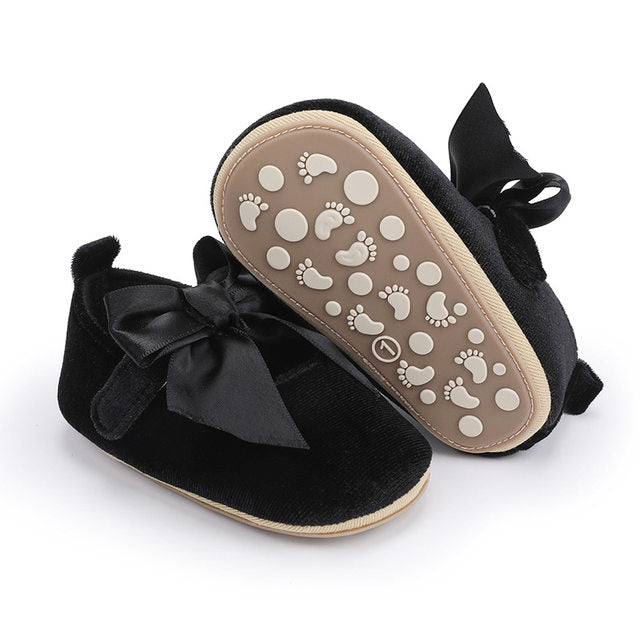 Black Fashionable Baby Girl's Shoes SH7142A