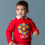 Red Baby Lion Fashion Sweater Cardigan SC6304A