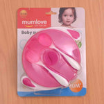 ML Pink Baby Feeding Suction Bowl with Fork & Spoon 10+m BCP1001A