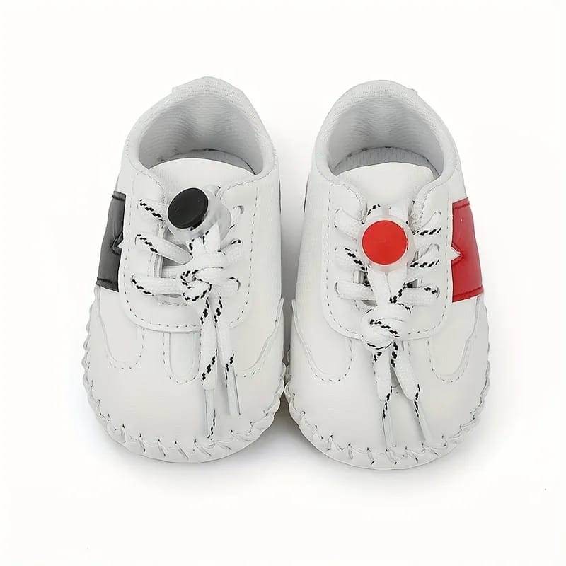 Red & Whte Baby Shoes SH7138A